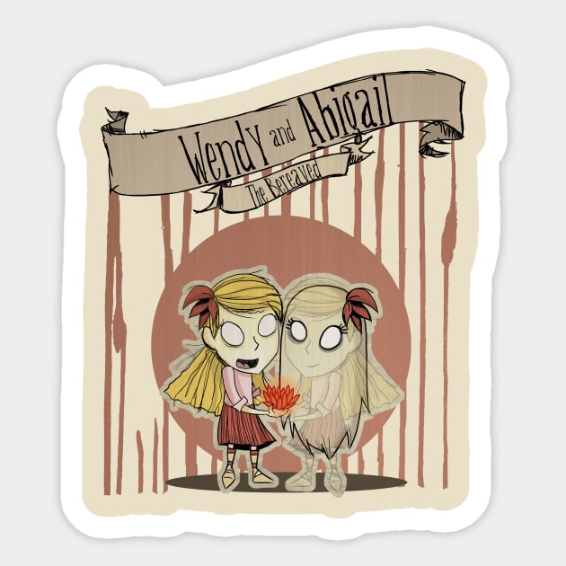 Wendy and Abigail Sticker by Visual_Discord